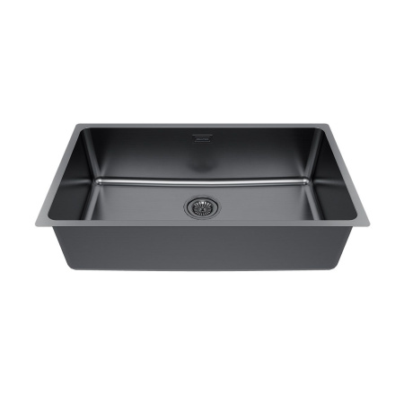 Мойка Paulmark YUNI 76 UNI YU76-GM 760х440х200 мм, нержавеющая сталь, воронёная сталь