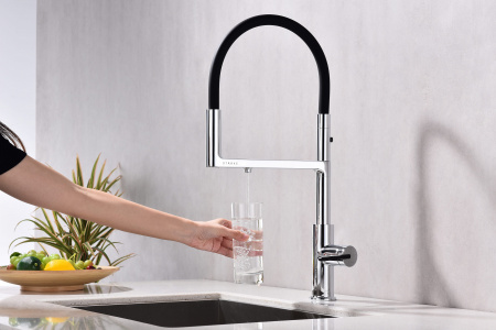 Смеситель для кухни Paulmark TORNADO To213402-CR, хром