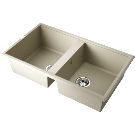 Кухонная мойка Omoikiri Tedori 86-2-BE Tetogranit/ваниль 4993925