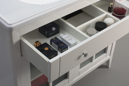 Тумба под умывальник Belux Дуглас напольная 100-01 Белый глянцевый