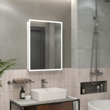 Зеркало-шкаф Reflexion Cube LED 600х800 RF2211CB