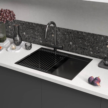 Сушилка для посуды, ролл-мат Reflexion Arno RX3032BL оружейная сталь