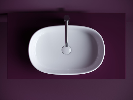 Раковина накладная овальная Ceramicanova Element 561*359*149, белый, CN6075