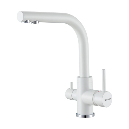 Смеситель для кухни Paulmark ESSEN Es213011-431TW, белый матовый полностью