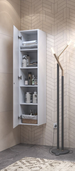 Пенал для ванной комнаты (35см) VIGO Glem pp.GLE.35, белый