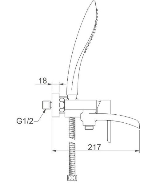 Смеситель для ванны Gappo G3248-8