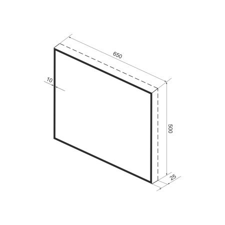 Зеркало с фоновой LED-подсветкой Wellsee 7 Rays' Spectrum 172200840