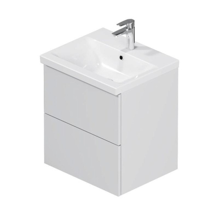 M90FHX0502WG Gem База под раковину AM.PM, подвесная, 50 см, 2 ящика push-to-open, белый, глянец