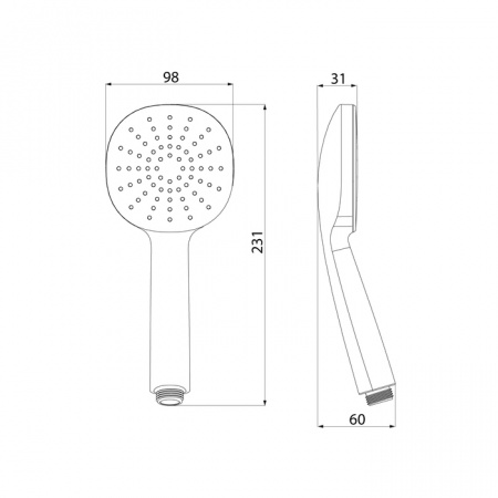 Лейка для душа IDDIS Optima Home OPH1F98i18