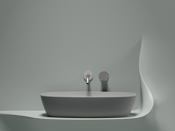 Умывальник чаша накладная овальная Ceramicanova Element 600*380*138мм, Серый матовый, CN6049MSG