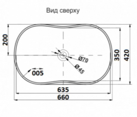 Раковина накладная CeramaLux D1334H466