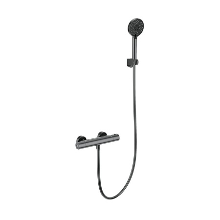 Смеситель для душа с термостатом WONZON & WOGHAND, Темный графит (WW-B2029-A-BGG)