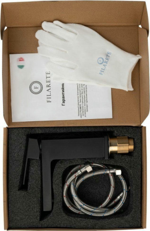 Cмеситель для раковины FILARETE Fing FL5040 (Черный матовый)