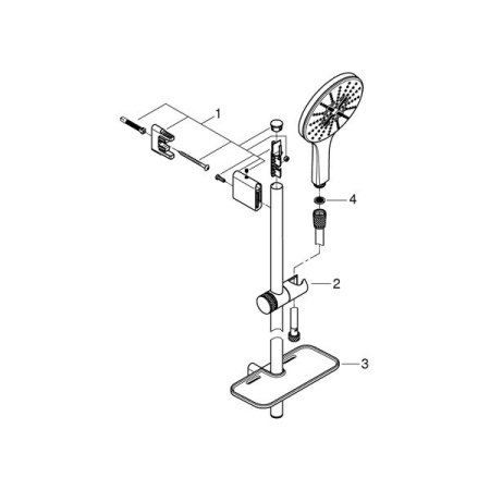 Душевой гарнитур Grohe Rainshower SmartActive 150 26592LS0