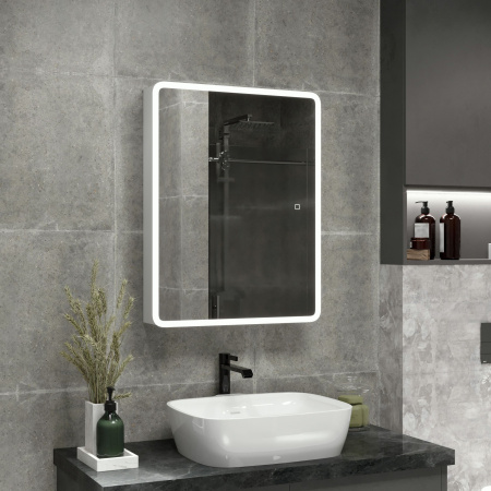 Зеркало-шкаф Taliente CBled 60 см TA-CBled-E6080 белый с подсветкой универсальный