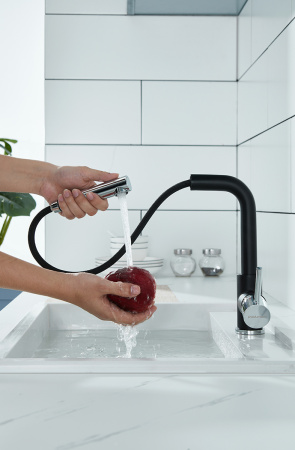 Смеситель для кухни Paulmark KASSEL Ka214311-401(AN), антрацит