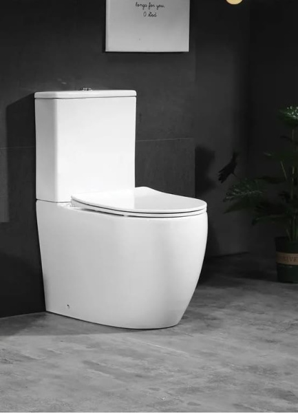 Унитаз Cerutti SPA ORLTER CT9867 напольный безободковый белый  (605х370х800)