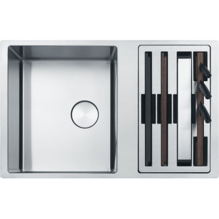 Кухонная мойка FRANKE 122.0579.553 из нержавеющей стали BWX 120-41-27 (вентиль-автомат в комплекте)
