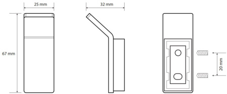 Планка с крючками Bemeta SOLO 139106022
