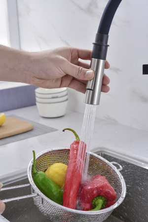 Смеситель для кухни Paulmark HALT Ha214021-Ni, никель