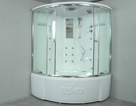 Душевая кабина Timo Lux T-7735 Clean Glass  135*135*230, турецкая баня хамам