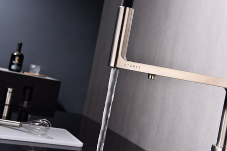 Смеситель для кухни Paulmark TORNADO To213402-Ni, никель