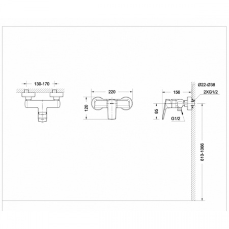 Смеситель для душа Bravat Real F9121179CP-01