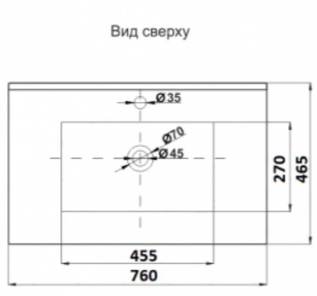 Раковина врезная CeramaLux 9075E