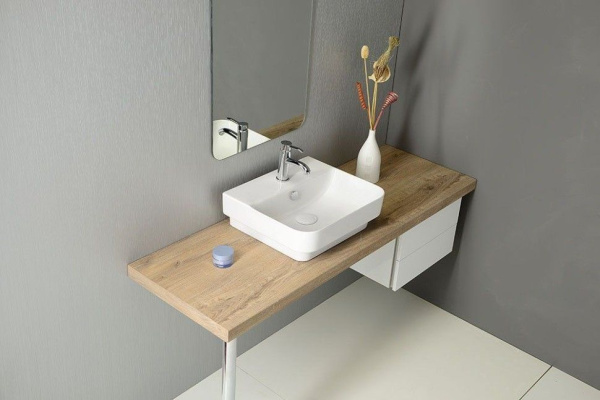 Раковина ISVEA Sott'Aqua накладная 571*436*171 1 цвет белый 10SQ50057SV