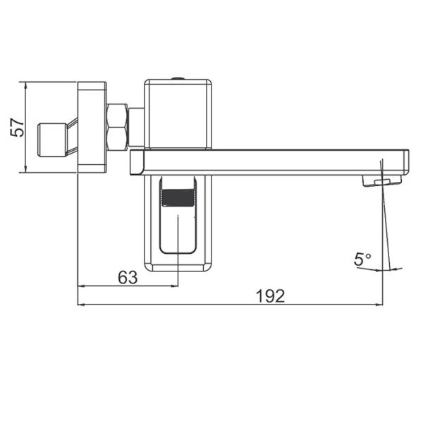 Смеситель для ванны Gappo G17-6 G3217-6