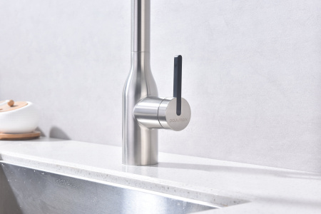 Смеситель для кухни Paulmark MAGNETO ONE Ma213188-BS, брашированная сталь