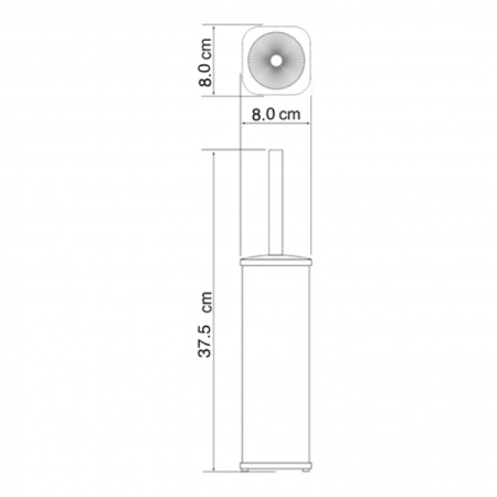 Щетка для унитаза напольная WasserKRAFT K-1137