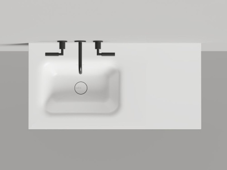 Раковина столешница Salini ONDA FLOW ROUND, белый, 1402205MN