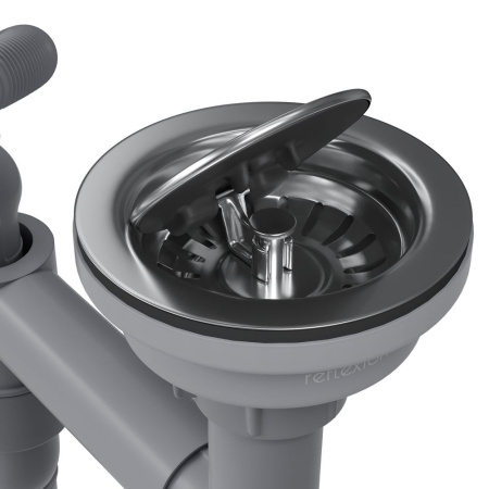 Выпуск для кухонной мойки Reflexion Part RX9003SS полированная сталь