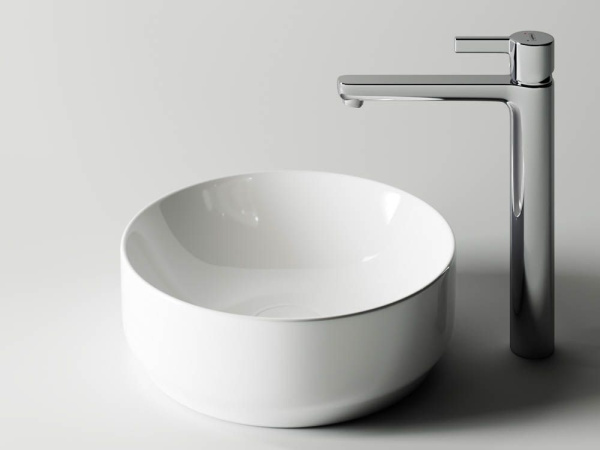 Умывальник чаша накладная круглая Ceramicanova Element 355*355*125мм, Белый, CN6005