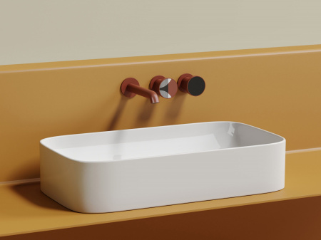 Умывальник чаша накладная прямоугольная Ceramicanova Element 705*380*150мм, белый, CN6054