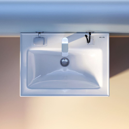 M85AWCC0652WG64 X-Joy, Раковина мебельная AM.PM, керамическая, 65 см, встроенная, цвет: белый, глянец