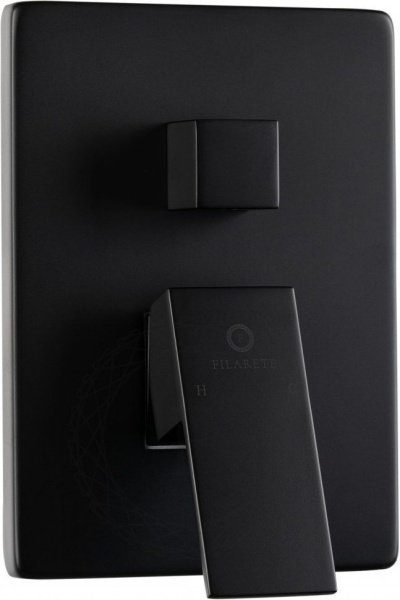 Душевая система скрытого монтажа FILARETE Fing FL1044 (Черный матовый)