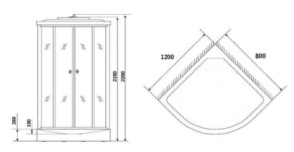 Душевая кабина Niagara Eco NG-3324-14L, 332424L