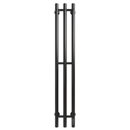 Полотенцесушитель Электрич. с/т GROIS Trio GR-138 190х1200 П3 RAL 9005 R черный матовый