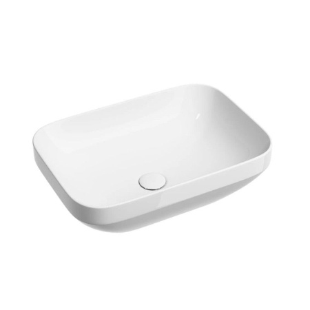 Умывальник чаша накладная прямоугольная Ceramicanova Element 500*359*145мм, белый, CN6055