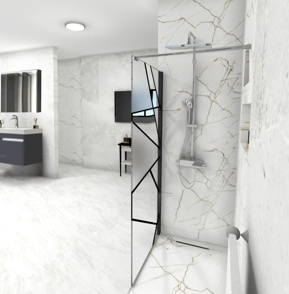 Ограждение PICK T90B душевое Ceruttispa без поддона (90x190)