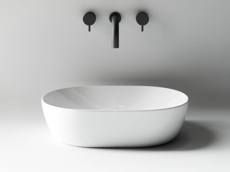 Умывальник чаша накладная овальная Ceramicanova Element 480*350*130мм, Белый, CN5010