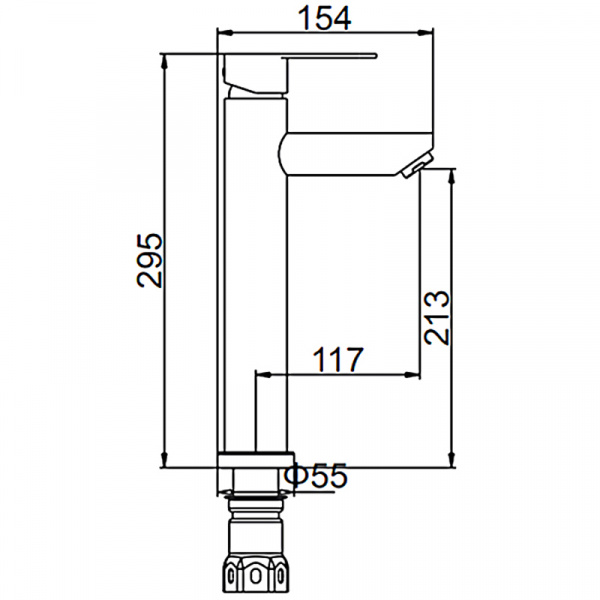 Смеситель для умывальника Ledeme L71103