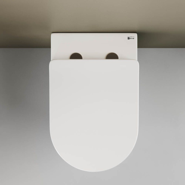 Напольный приставной унитаз Ceramicanova Mia Rimless, Белый, CN1810