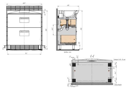 Тумба напольная BRIZ Ирида 80 с умывальником Стрим, 234 03-08080-13 00 БЕЛ