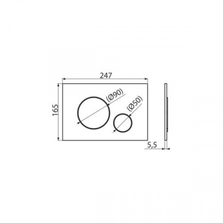 Кнопка смыва AlcaPlast ALCA M671 хром