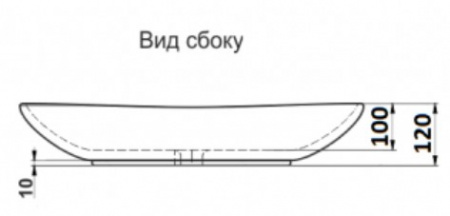 Раковина накладная CeramaLux 503