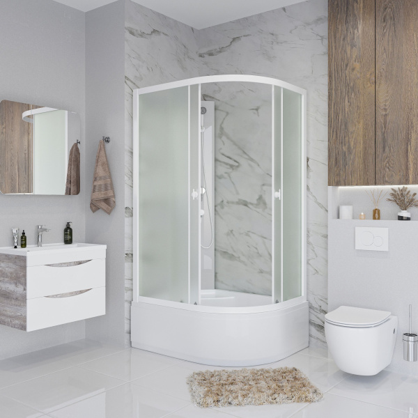 Душевая кабина Niagara Promo P100/80/40L/MT/BK (100х80х195) 4 места