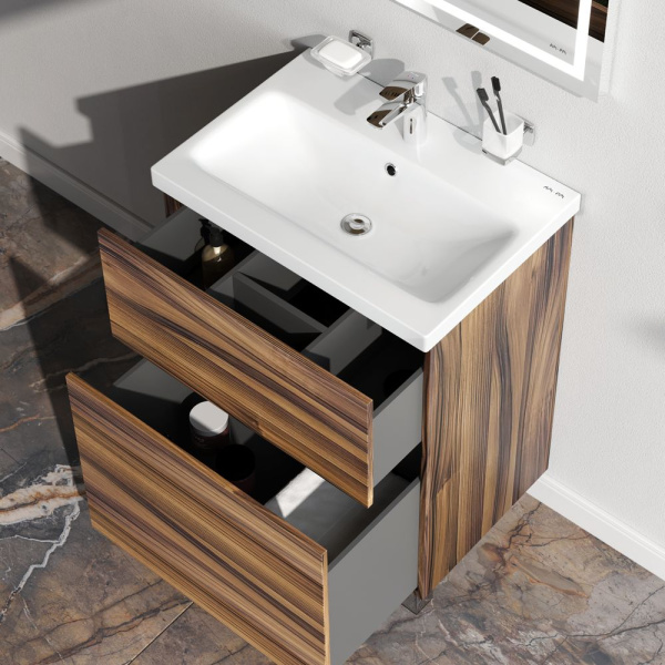 M90FSX0602HF Gem База под раковину AM.PM, напольная, 60 см, 2 ящика, орех